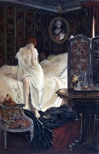 Die Ehebrecherin. Illustration von Auguste François Gorguet (1862 - 1927) für "Le Lys rouge" von Anatole France von Auguste Francois Gorguet