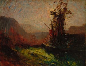 Crémieu, gesehen von Chaillonnette, um 1867-72 von Auguste Francois Ravier