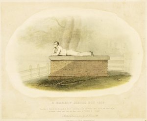 Ein Schüler der Harrow School (1805) - Lord Byron (1788-1824), 1833 von Auguste Hervieu