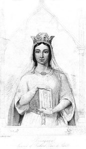 Berengaria von Navarra ca. 1164-1230, Königin Gemahlin von König Richard I. 1157-1199, 1844