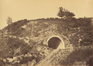 Kopf des Souterrains von Riboulet, zwischen l