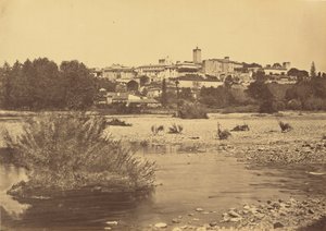 Dorf Chazay, Blick von der Eisenbahn von Auguste Hippolyte Collard