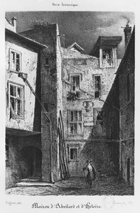 Das Haus von Heloise und Abelard, Illustration aus 