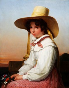 Porträt von Nency Destouches 1829 von Auguste Jean Baptiste Vinchon