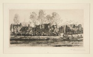 Ufer der Somme bei Amiens von Auguste Lepere