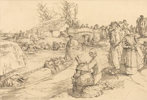Beerdigung im Vendeen-Sumpf von Auguste Lepere
