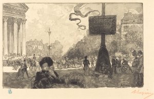 Ecke der Rue Royale (Coin de la rue royale) von Auguste Lepere