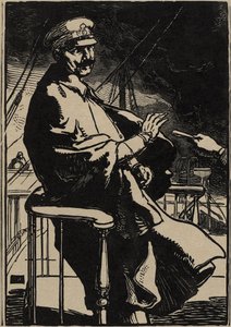 Kaiser Wilhelm auf seiner Yacht von Auguste Lepere