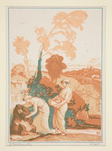 La Musique et la Poésie secourant les artistes (Musik und Poesie geben Künstlern Beistand) von Auguste Lepere