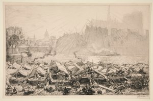 Le marché aux pommes (Paris) von Auguste Lepere