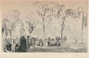 Notre Dame vom Quai Montebello aus gesehen