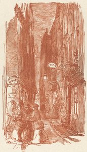 Rue Saint-Severin, veröffentlicht 1901 von Auguste Lepere