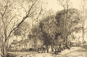 Sommer in Saint-Martin, die vergangenen Hochzeiten von Auguste Lepere