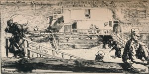 Waschboot, 1915 von Auguste Louis Lepère