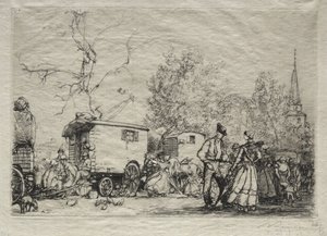 Auf der Messe St. Jean de Mont von Auguste Louis Lepère