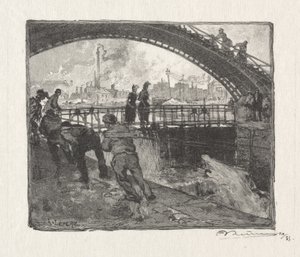Die Schleuse des Canal St. Martin