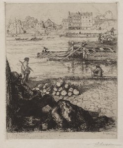 Der Hafenarbeiter: Quai de la Gare von Auguste Louis Lepère