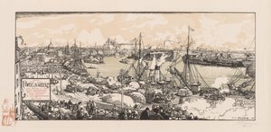 Der Hafen von Nantes von Auguste Louis Lepère