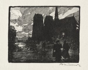 Notre Dame, der Abend von Auguste Louis Lepère