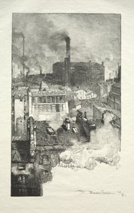 Viertel der Gobelins von Auguste Louis Lepère