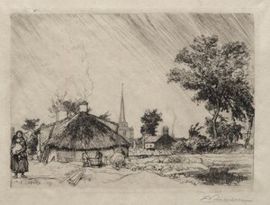 Der Schauer: St. Jean-de-Monte von Auguste Louis Lepère