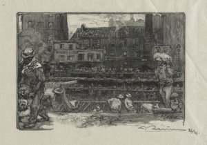Entlader von Gips (Canal St. Martin)
