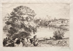 Angers: Der Teich St. Nicolas von Auguste Louis Lepère