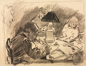 Um die Lampe von Auguste Louis Lepère