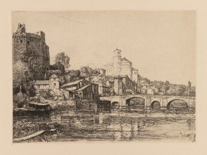 Auguste Lepère: Clisson Loire-Maritime, 1909 von Auguste Louis Lepère