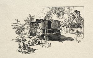 Bateau logement von Auguste Louis Lepère