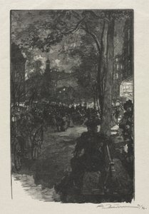 Boulevard Montmartre, Abend