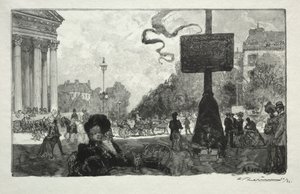 Ecke der Rue Royale von Auguste Louis Lepère