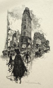Ecke der Rue de la Lune von Auguste Louis Lepère