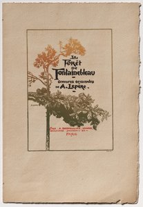 Fontainebleau-Wald: Anzeige für "Fontainebleau-Wald" (La Forêt de Fontainebleau) von Auguste Louis Lepère