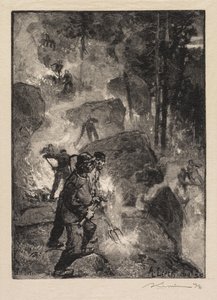 Fontainebleau-Wald: Farnbrenner (La Forêt de Fontainebleau: Les brûleurs de fougères)