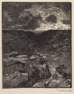 Fontainebleau-Wald: Franchard-Tal (La Forêt de Fontainebleau: La Vallée de Franchard) von Auguste Louis Lepère