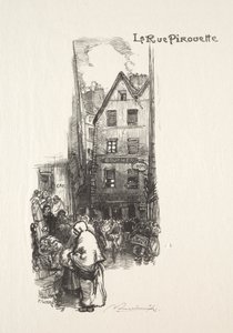 Die Rue Pirouette von Auguste Louis Lepère