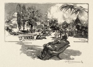 Die Terrasse der freien Künste von Auguste Louis Lepère