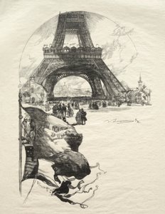 Der Eiffelturm von Auguste Louis Lepère