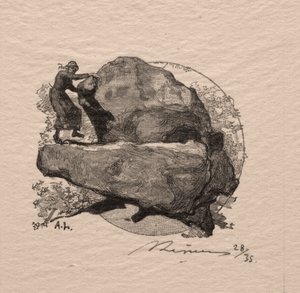 Der zitternde Felsen von Auguste Louis Lepère