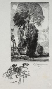 Le Bocage, 1909 von Auguste Louis Lepère