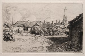 Der Kalvarienberg, St. Jean-de-Mont von Auguste Louis Lepère
