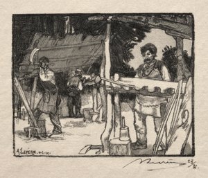 Der Lattenmacher von Auguste Louis Lepère