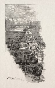 Der Apfelmarkt von Auguste Louis Lepère