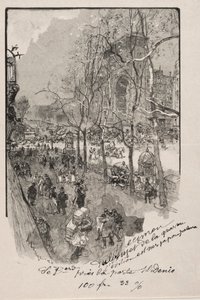 Les Boulevards, prèes de la Porte St. Denis