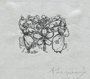 Pariser Almanach, 1897: Schlussstück, Frühling von Auguste Louis Lepère