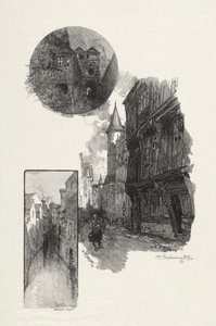 Rouen Illustré: Cour de LAlbane, Rue Saint Romain, Laubette Rue Armand - Carrel, 1896