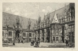 Rouen Illustré: Der Justizpalast, 1896 von Auguste Louis Lepère