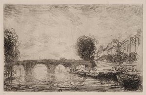 Sonnenuntergang an der Pont Marie, 1890