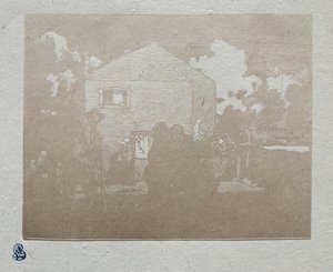 Die Bettler am letzten Haus von Auguste Louis Lepère